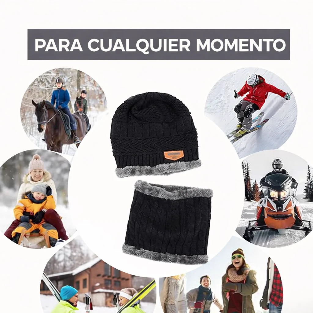 ThermoWarm™ - Conjunto Térmico 2 en 1 (Gorro + Cuello)